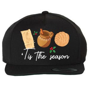 Tis The Season Christmas Mexican Concha Tamale Cafe De Olla Wool Snapback Cap