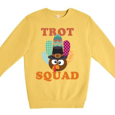 Turkey Trot Squad Gift Premium Crewneck Sweatshirt