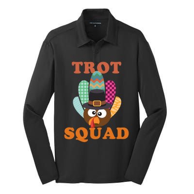 Turkey Trot Squad Gift Silk Touch Performance Long Sleeve Polo