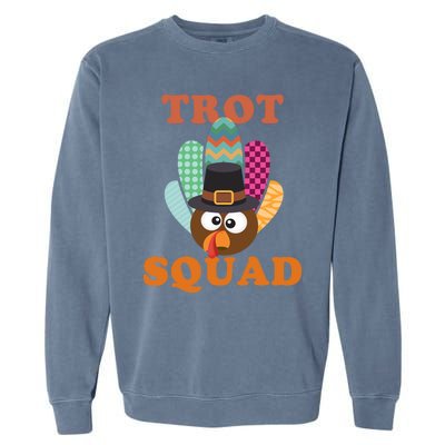 Turkey Trot Squad Gift Garment-Dyed Sweatshirt