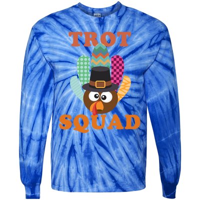 Turkey Trot Squad Gift Tie-Dye Long Sleeve Shirt