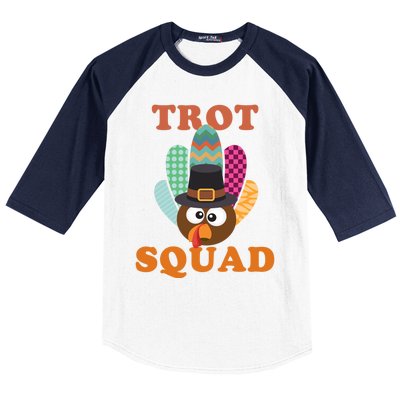 Turkey Trot Squad Gift Baseball Sleeve Shirt