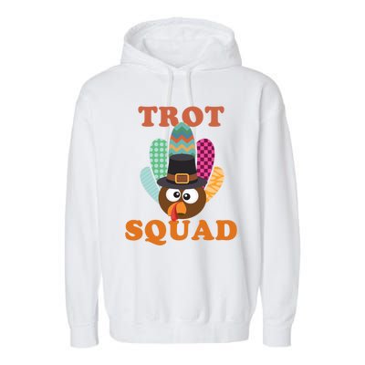 Turkey Trot Squad Gift Garment-Dyed Fleece Hoodie