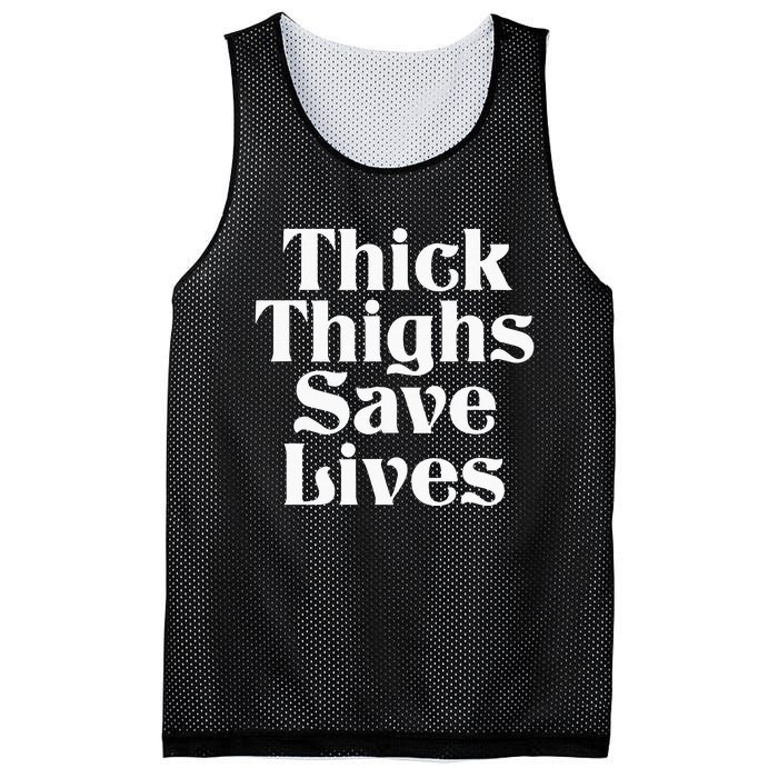 Thick Thighs Save Lives Thick Thighs Save Lives Mesh Reversible Basketball Jersey Tank