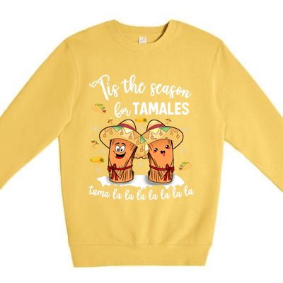 Tis The Season For Tamales Mexican Christmas Premium Crewneck Sweatshirt