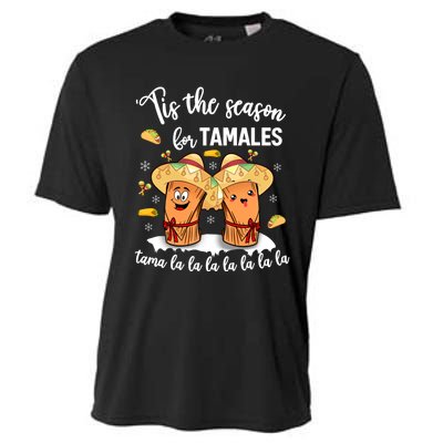 Tis The Season For Tamales Mexican Christmas Cooling Performance Crew T-Shirt