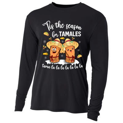 Tis The Season For Tamales Mexican Christmas Cooling Performance Long Sleeve Crew