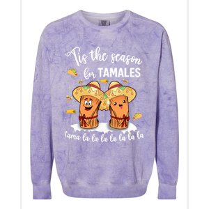 Tis The Season For Tamales Mexican Christmas Colorblast Crewneck Sweatshirt