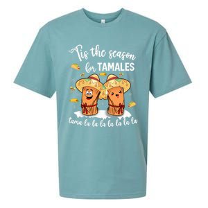 Tis The Season For Tamales Mexican Christmas Sueded Cloud Jersey T-Shirt