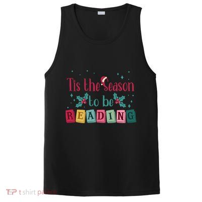 Tis The Season To Be Reding Christmas Reading Books Gift PosiCharge Competitor Tank