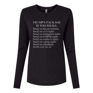 Trump Too Small Womens Cotton Relaxed Long Sleeve T-Shirt