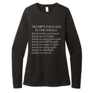 Trump Too Small Womens CVC Long Sleeve Shirt