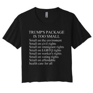 Trump Too Small Women's Crop Top Tee