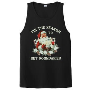 Tis The Season To Set Boundaries Mental Health Santa Quote PosiCharge Competitor Tank