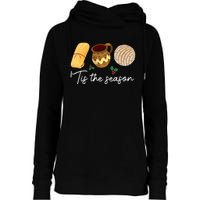 Tis The Season For Tamales Christmas Funny Mexican Womens Funnel Neck Pullover Hood