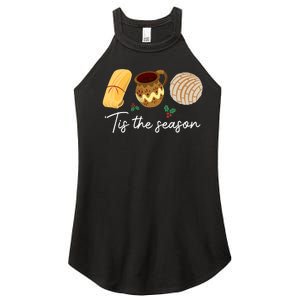 Tis The Season For Tamales Christmas Funny Mexican Women's Perfect Tri Rocker Tank