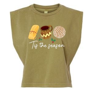 Tis The Season For Tamales Christmas Funny Mexican Garment-Dyed Women's Muscle Tee