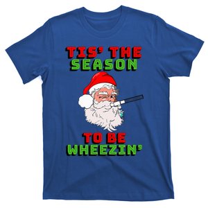 Tis The Season To Be Wheezin Respiratory Christmas Design T-Shirt