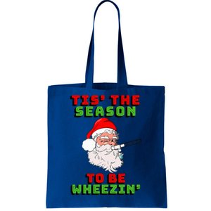 Tis The Season To Be Wheezin Respiratory Christmas Design Tote Bag