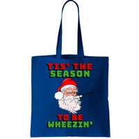 Tis The Season To Be Wheezin Respiratory Christmas Design Tote Bag