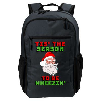 Tis The Season To Be Wheezin Respiratory Christmas Design Daily Commute Backpack