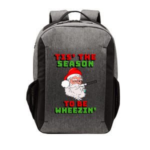 Tis The Season To Be Wheezin Respiratory Christmas Design Vector Backpack