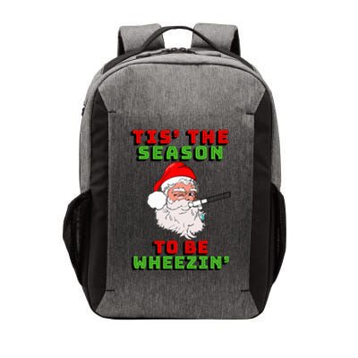 Tis The Season To Be Wheezin Respiratory Christmas Design Vector Backpack