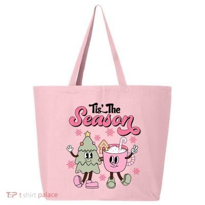 Tis The Season Christmas Jolly Cute Cozy 25L Jumbo Tote