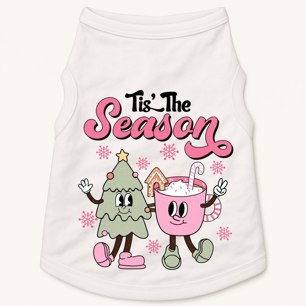 Tis The Season Christmas Jolly Cute Cozy Doggie Tank
