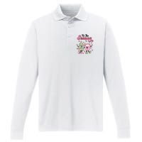 Tis The Season Christmas Jolly Cute Cozy Performance Long Sleeve Polo