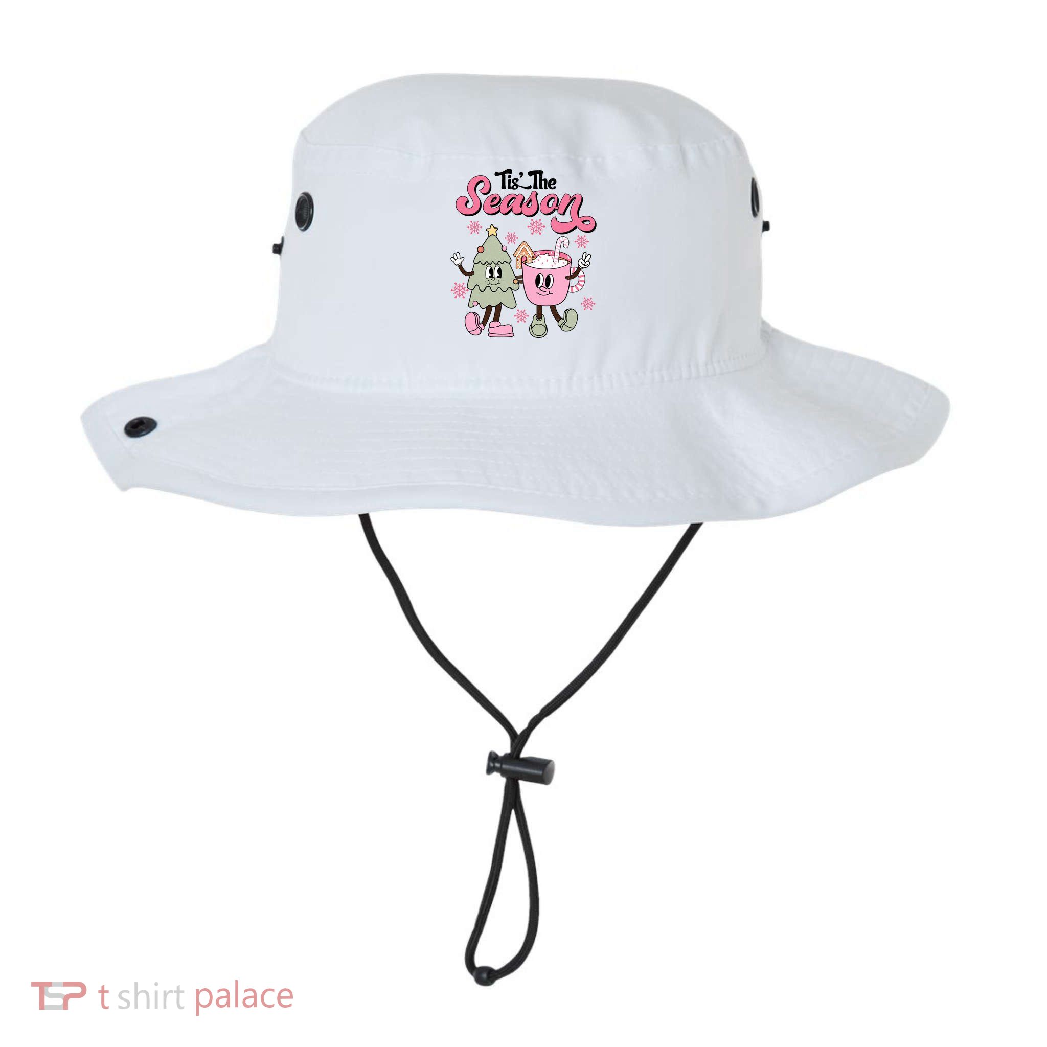 Tis The Season Christmas Jolly Cute Cozy Bucket Hat