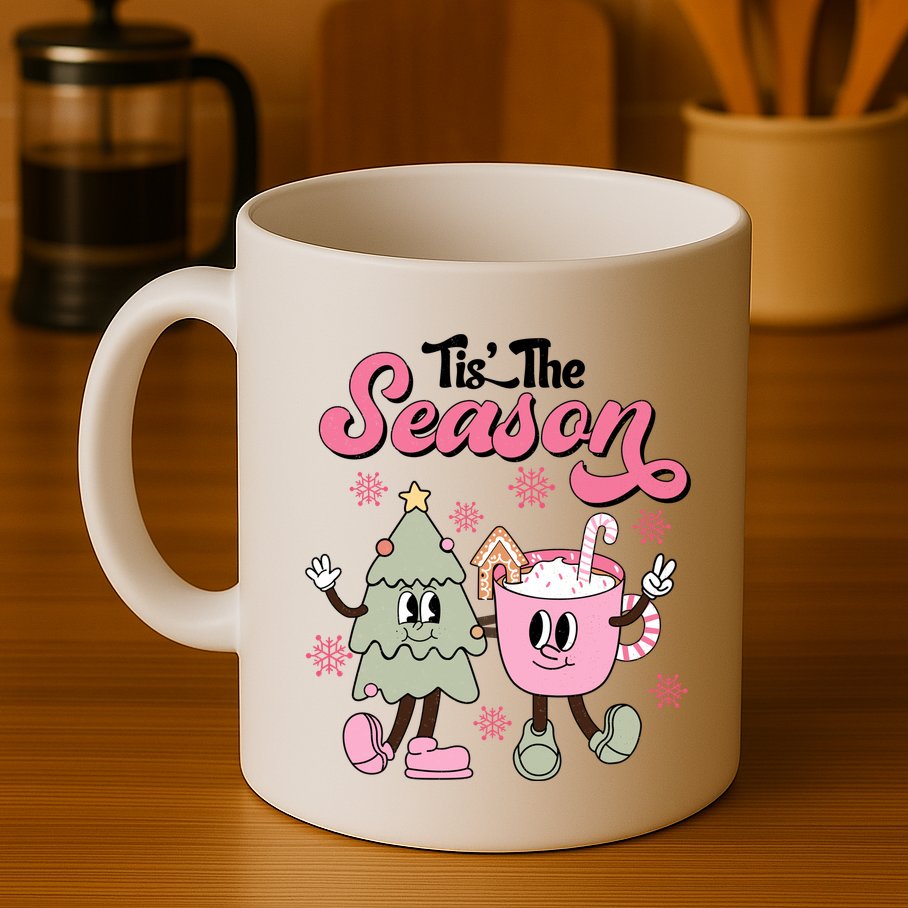 Tis The Season Christmas Jolly Cute Cozy Mug