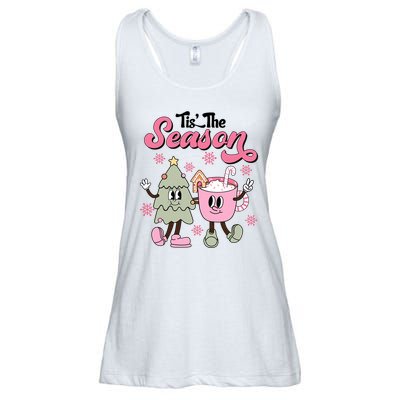 Tis The Season Christmas Jolly Cute Cozy Ladies Essential Flowy Tank
