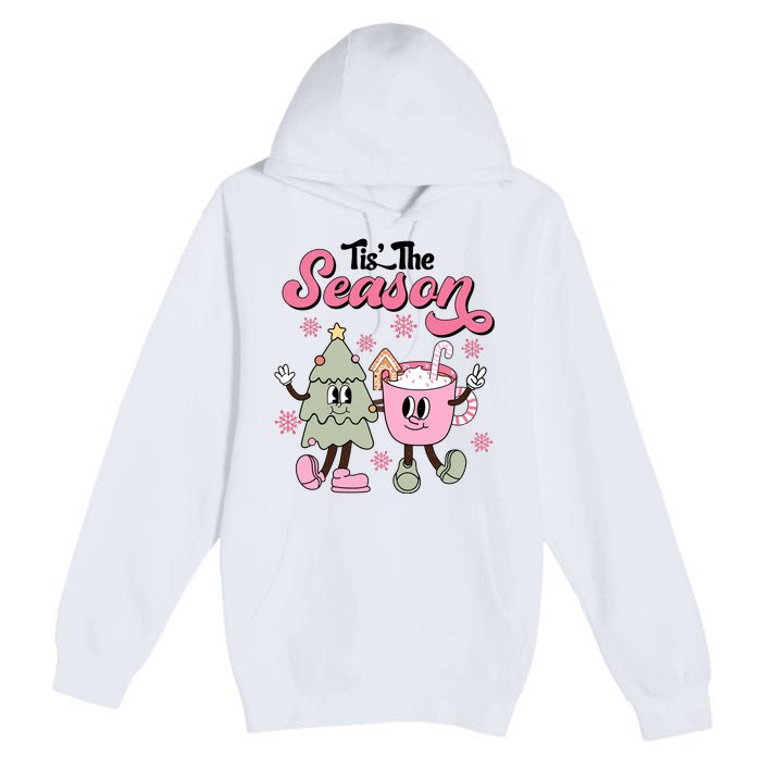 Tis The Season Christmas Jolly Cute Cozy Premium Pullover Hoodie