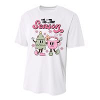 Tis The Season Christmas Jolly Cute Cozy Performance Sprint T-Shirt