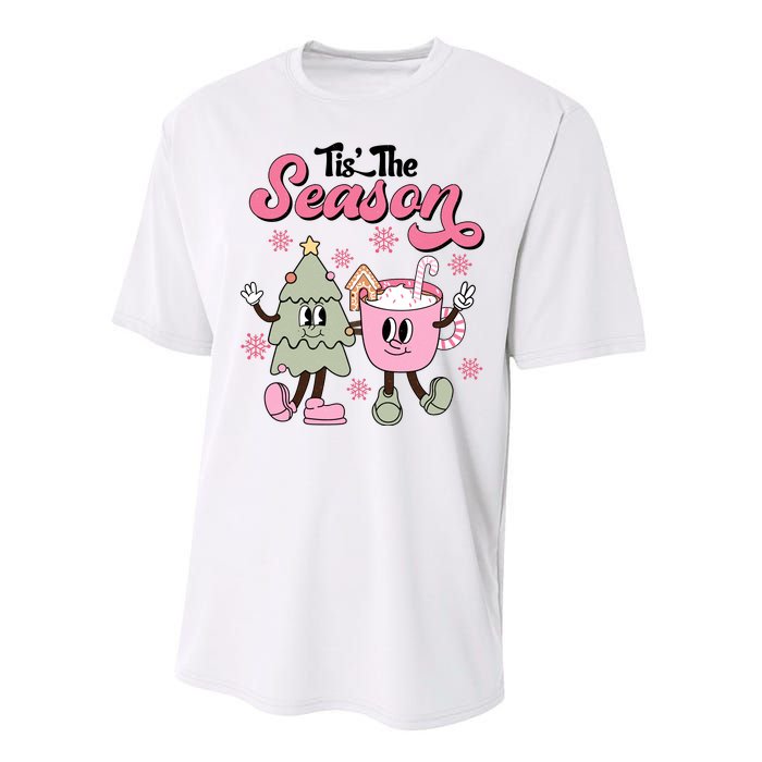 Tis The Season Christmas Jolly Cute Cozy Performance Sprint T-Shirt