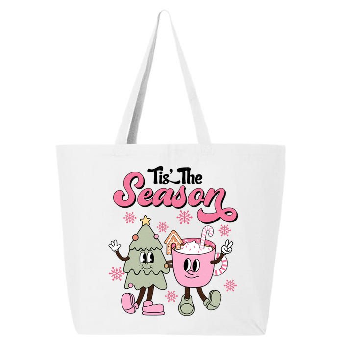 Tis The Season Christmas Jolly Cute Cozy 25L Jumbo Tote