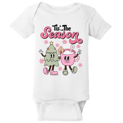 Tis The Season Christmas Jolly Cute Cozy Baby Bodysuit