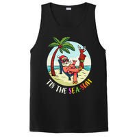 Tis The Sea Sun Funny Santa Beach Summer Christmas In July PosiCharge Competitor Tank