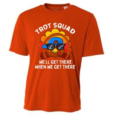 Turkey Trot Squad Funny Thanksgiving Running Costume Cooling Performance Crew T-Shirt