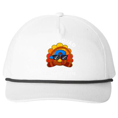 Turkey Trot Squad Funny Thanksgiving Running Costume Snapback Five-Panel Rope Hat