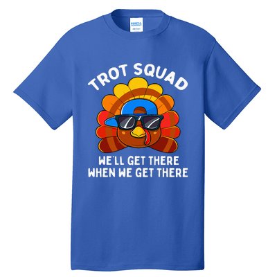 Turkey Trot Squad Funny Thanksgiving Running Costume Tall T-Shirt