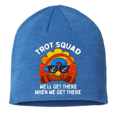 Turkey Trot Squad Funny Thanksgiving Running Costume Sustainable Beanie