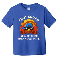 Turkey Trot Squad Funny Thanksgiving Running Costume Toddler T-Shirt