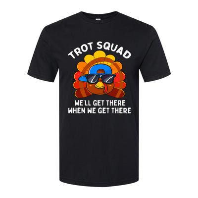 Turkey Trot Squad Funny Thanksgiving Running Costume Softstyle CVC T-Shirt