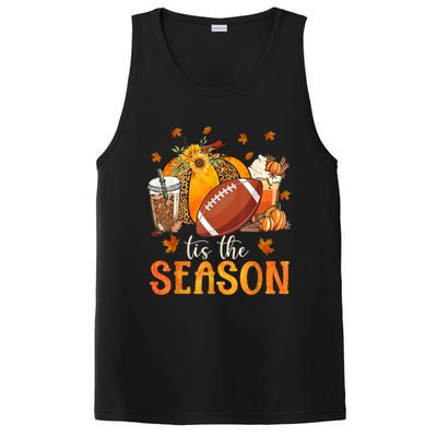 Tis The Season Football And Pumpkin Season Fall Vibes Gift PosiCharge Competitor Tank