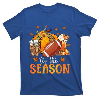 Tis The Season Football And Pumpkin Season Fall Vibes Gift T-Shirt