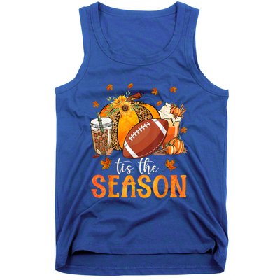 Tis The Season Football And Pumpkin Season Fall Vibes Gift Tank Top