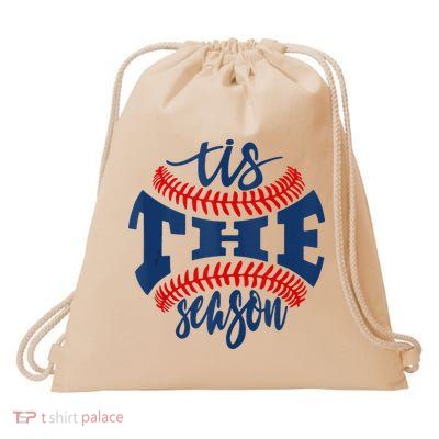 Tis The Season Baseball Softball Lovers Drawstring Bag