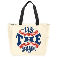 Tis The Season Baseball Softball Lovers Zip Tote Bag